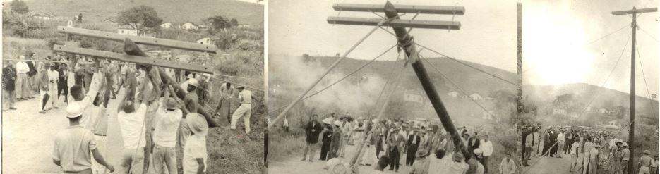 Primeiro Poste de Energia Elétrica em Carandaí 